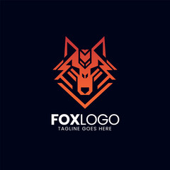 Fototapeta premium Wolf logo design vector, Wolves head logo design template for a gaming logo 