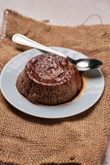 Delicious coffee flan dessert