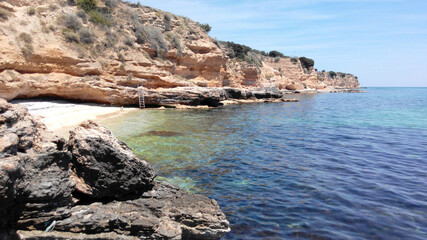 Scenic staircase in the heart of the historic center of Monte Sant'Angelo. An enchanting blend of traditional architecture, with its ancient stones and narrow alleyways.