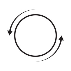 circular spin arrow vector illustration eps