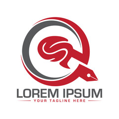 Pen Unique logo design unique design creative design