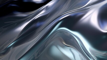 Digital render of a bright silver metallic fabric background for wallpapers
