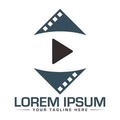 Video Player Logo Design Unique and Modern Logo Design