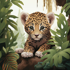 leopard in the forest