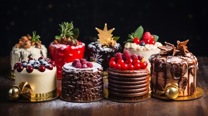 Christmas cake with barriers