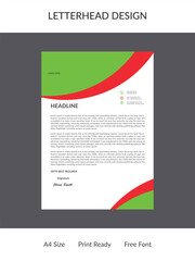 Letterhead Design Template 