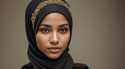 Belleza con Hijab: Retrato de una Mujer Musulmana