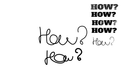How question word Lettering