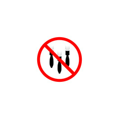 No bomb sign. Air bomb is forbidden icon isolated on white background