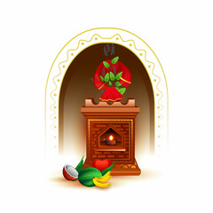 shubh Tulsi Vivah hindu festival template.