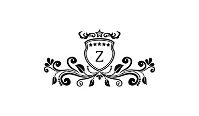 Luxury Elegant Leaf Card Logo Z