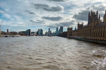 Obraz premium Palace of Westminster and Big Ben tower in London, England