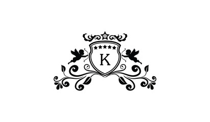 Luxury Elegant Card Logo K