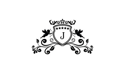 Luxury Elegant Card Logo J