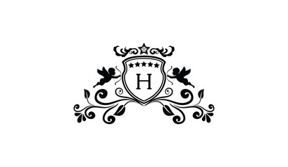 Luxury Elegant Card Logo H