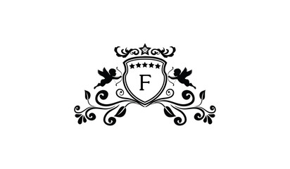 Luxury Elegant Card Logo F