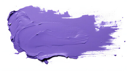 paint smear on white isolated background. Very peri violet color - obrazy, fototapety, plakaty