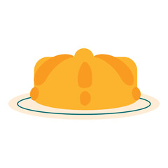 Isolated colored traditional mexican pie icon Vector