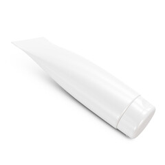 a blank image of a Cosmetic Tube isolated on a white background