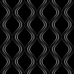 Vector seamless texture. Modern geometric background. Grid of dots.