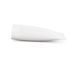 a blank image of a Cosmetic Tube isolated on a white background