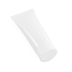 a blank image of a Cosmetic Tube isolated on a white background