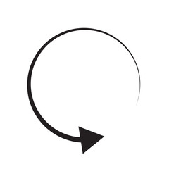 circular spin arrow vector illustration eps