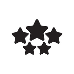 5 star icon vector illustration eps