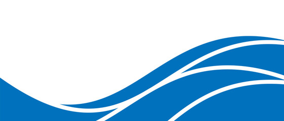 Modern blue banner background. Graphic design banner pattern background template with dynamic curve shapes