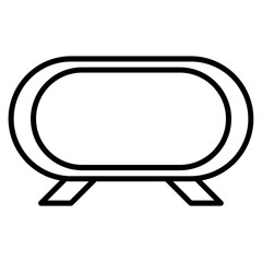 Fototapeta premium table line icon