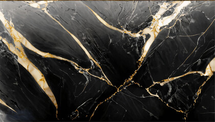 Gold-Black marble