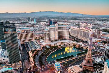 Aerial Skyline of Las Vegas, Nevada