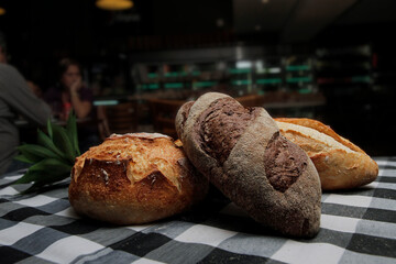 bread with light and dark dough