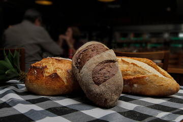 bread with light and dark dough