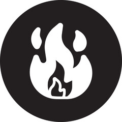 fire glyph icon