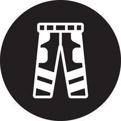 firefighter uniform glyph icon