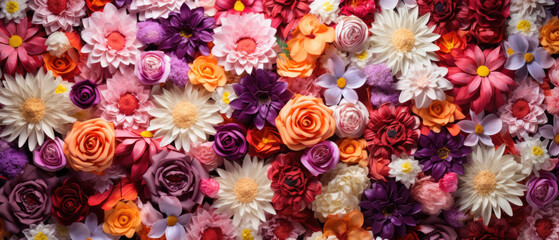Obraz na płótnie Canvas background with beatufil wedding spring flowers