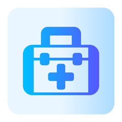 medical kit gradient icon