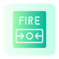 fire alarm gradient icon