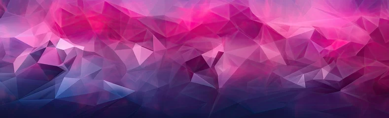 Cercles muraux Montagnes abstract image of colorful low polygonal shapes in the style of light silver and dark pink Generative AI