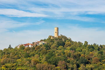 Fototapeta na wymiar Burg Gleiberg eine Gipfelburg bei Gießen in Hessen