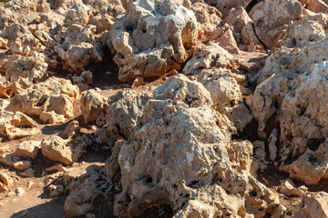 Beautiful view of the rocky limestone rock.