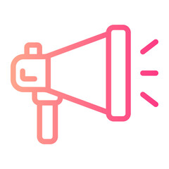 megaphone gradient icon