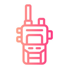 walkie talkie gradient icon