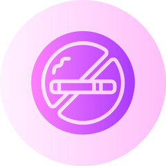 no smoking gradient icon