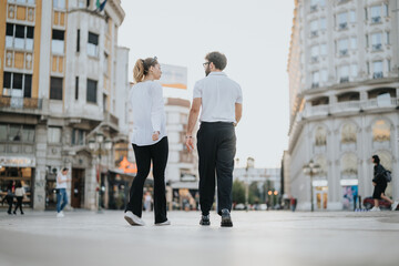 Successful Business Partners Meeting Outdoors in the Urban City