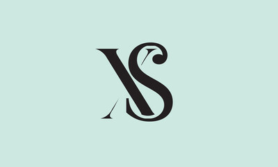 SX logo design template vector illustration.