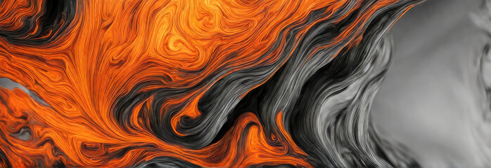 Lava molten texture Orange glow, hot molten liquid being poured Lava, liquid glass texture - obrazy, fototapety, plakaty