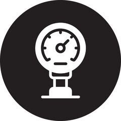 manometer glyph icon