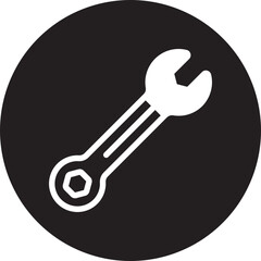wrench tool glyph icon
